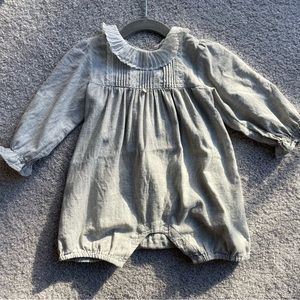Tartine et Chocolat Baby Romper / Bodysuit with Ruffled Collar